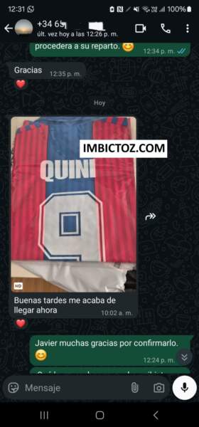 Testimonio de nuetro cliente Javier sobre la camiseta Barcelona 1982