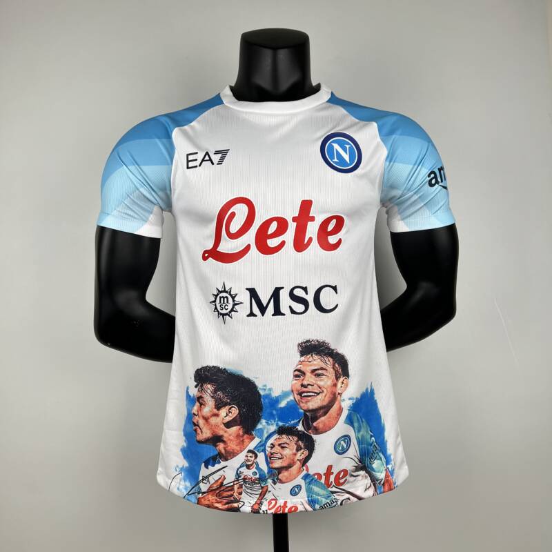 camiseta napoli 2024 blanca