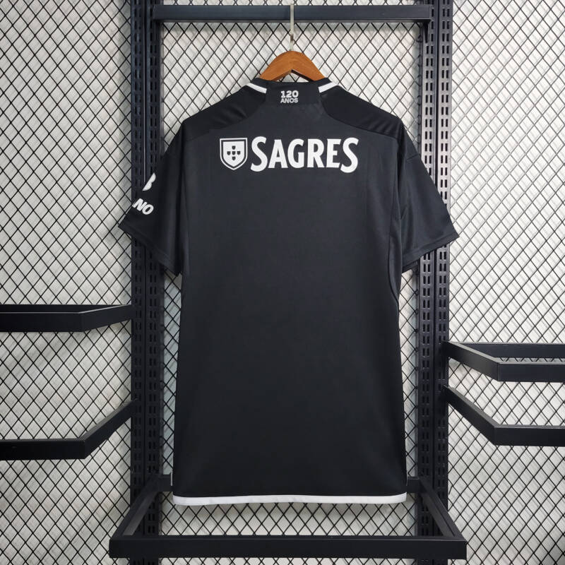 camiseta benfica negra 2024 fan dorsal