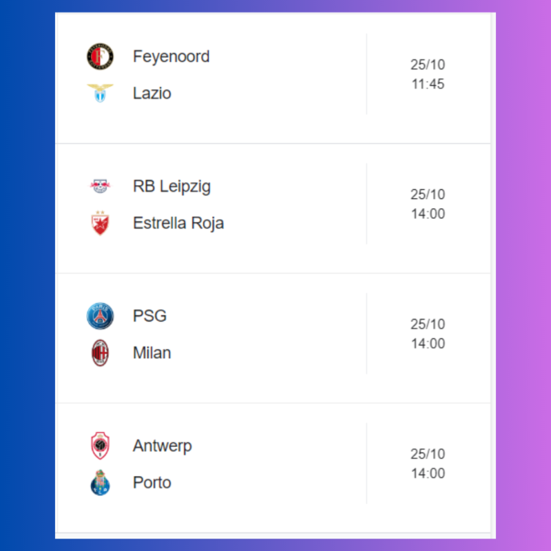 Jornada 3 de la champions league