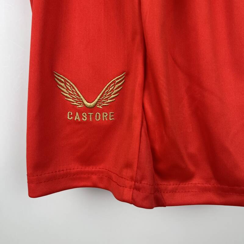 camiseta roja sevilla fc logo castore