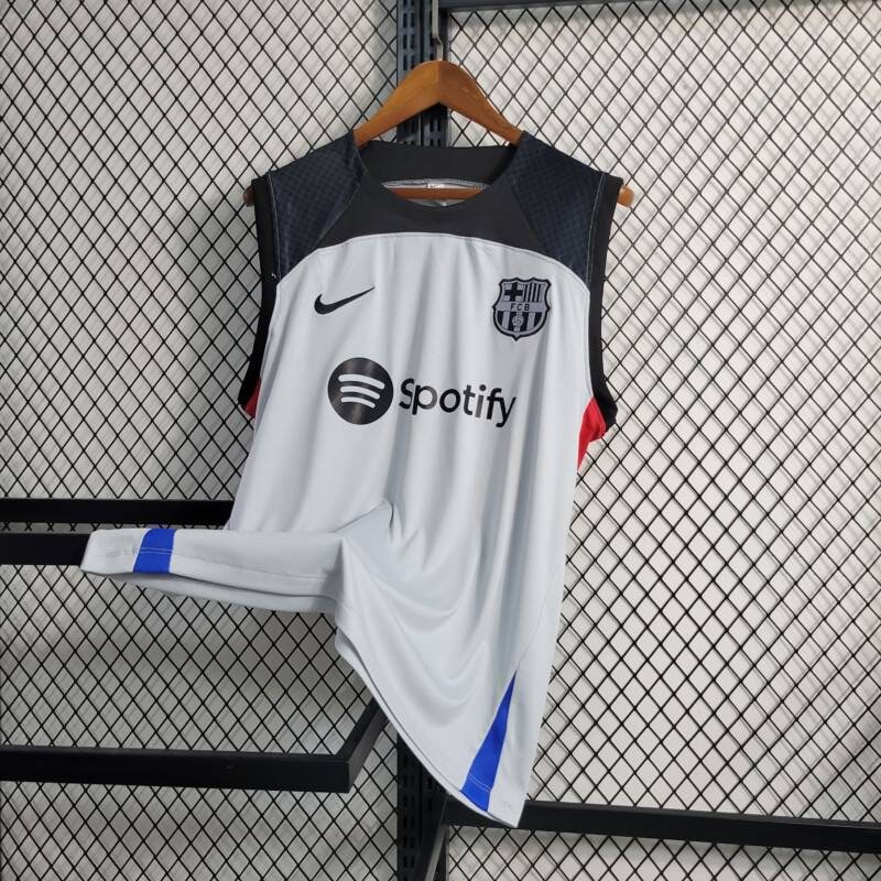 camiseta entrenamiento barcelona sin mangas plomo