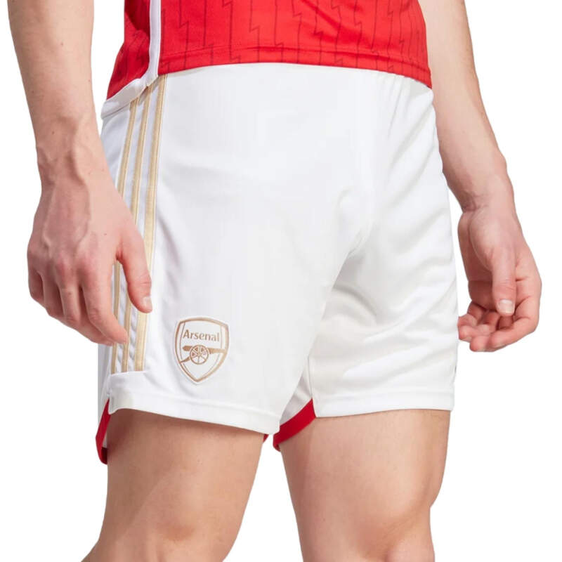 pantalon corto color blanco arsenal