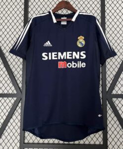 Conjunto Niño Retro Real Madrid 2004-2005 Segunda Equipación Azul Marino