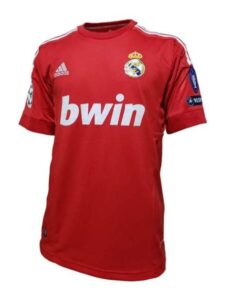 Conjunto Niño Retro Real Madrid 2011-2012 Tercera Equipación Roja