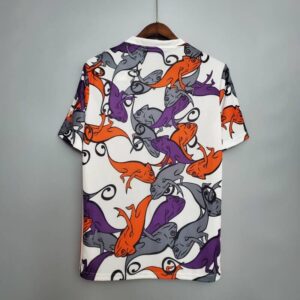 Camiseta calentamiento Pre Match Arsenal 2020/21 diseño dorsal
