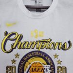 Camiseta Champions Los Angeles Lakers 2020 diseño frontal