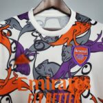 Camiseta calentamiento Pre Match Arsenal 2020/21 diseño frontal