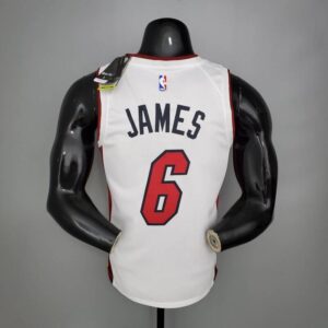 Camiseta Miami Heat White 2020/21 diseño dorsal