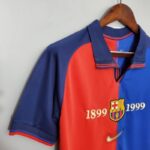 Camiseta local Retro FC Barcelona 1999 diseño lateral