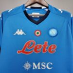 Camiseta Primera equipación Napoli 2020/21 diseño frontal cuello