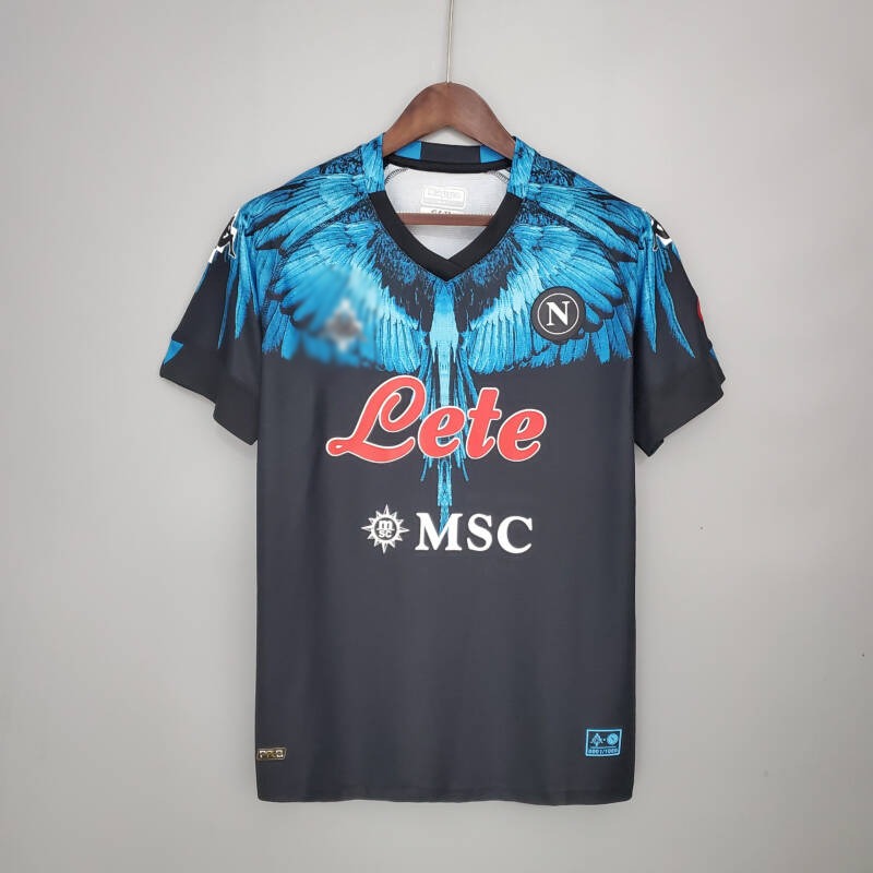 Camiseta Napoli black-blue × Marcelo Burlon 2021/22 Camiseta Napoli black-blue × Marcelo Burlon 2021/22