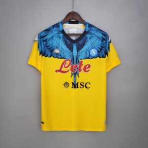 Camiseta Napoli Yellow-blue × Marcelo Burlon 2021/22