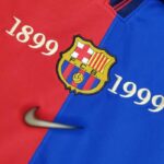 Camiseta local Retro FC Barcelona 1999 diseño frontal 2