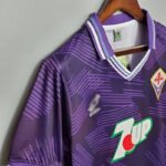 Camiseta local Retro Fiorentina 1992/93 diseño lateral
