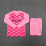 Conjunto de portero rosa Manchester City 2020/21 diseño frontal
