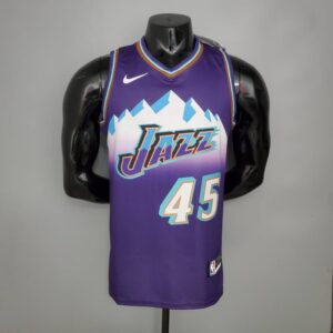 Camiseta Utah Jazz City Retro Snow Mountain Edition Purple