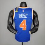 Camiseta New York Knicks Blue Edition diseño dorsal
