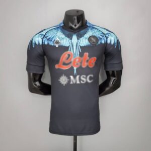 Camiseta Player Version Napoli black-blue Kappa × Marcelo Burlon 2021/22