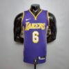 Camiseta Los Angeles Lakers V-neck City Edition Purple