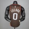 Camiseta Portland Trail Blazers City Edition Brown diseño dorsal