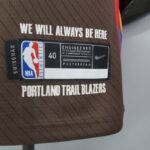 Camiseta Portland Trail Blazers City Edition Brown etiqueta