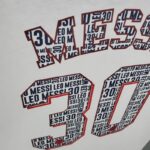 Dorsal camiseta blanca Messi 30