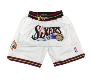 Pantalón corto Retro Philadelphia 76ers White 1996/97