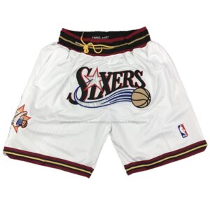 Pantalón corto Retro Philadelphia 76ers White 1996/97