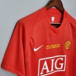 camiseta manchester united 2007 pecho lateral