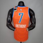 Camiseta Oklahoma City Thunder Orange Edition diseño dorsal