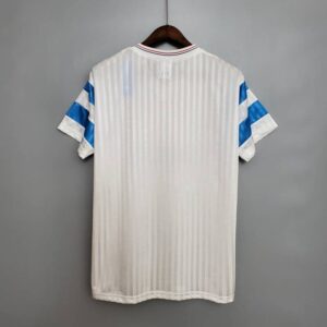 Camiseta local Retro Olympique de Marsella 198990 diseño dorsal