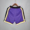 Alternative view of Pantalón corto Lakers Purple Black Side NBA