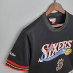 Camiseta Mitchellness 76ers Black N°. 3 Iverson Retro Mesh