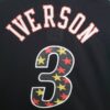 Camiseta Mitchellness 76ers Black N°. 3 Iverson Retro Mesh
