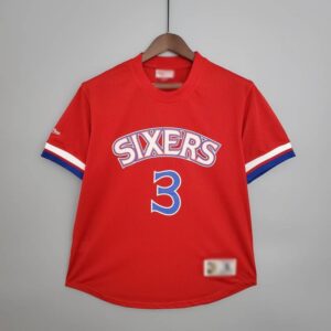 Camiseta Mitchellness 76ers Red N°. 3 Iverson Retro Mesh