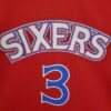 Camiseta Mitchellness 76ers Red N°. 3 Iverson Retro Mesh