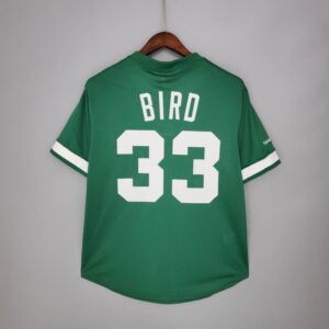Camiseta Mitchellness Celtics Green N°. 33 Bird Retro Mesh