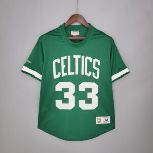 Camiseta Mitchellness Celtics Green N°. 33 Bird Retro Mesh