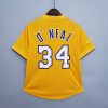 Alternative view of Camiseta Mitchellness Lakers Yellow N°. 34 O’Neial Retro Mesh