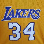 Camiseta Mitchellness Lakers Yellow N°. 34 O’Neial Retro Mesh