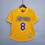 Camiseta Mitchellness Lakers Yellow N°. 8 BRYANT Retro Mesh