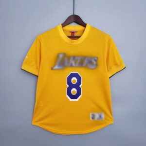 Camiseta Mitchellness Lakers Yellow N°. 8 BRYANT Retro Mesh