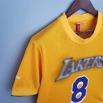 Camiseta Mitchellness Lakers Yellow N°. 8 BRYANT Retro Mesh