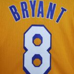 Camiseta Mitchellness Lakers Yellow N°. 8 BRYANT Retro Mesh