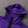 Gorro y cierre de chandal lakers morado con capucha