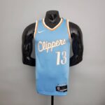 Camiseta Los Angeles Clippers City Edition Blue pecho