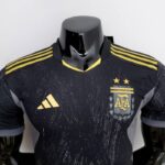 Camiseta Negra de Argentina 2022 Version Jugador - Pecho