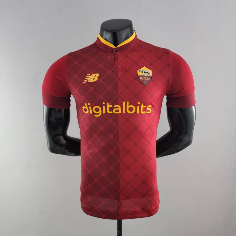 Camiseta AS Roma Primera Equipación 2022-2023 Versión Jugador Camiseta AS Roma Primera Equipación 2022-2023 Versión Jugador