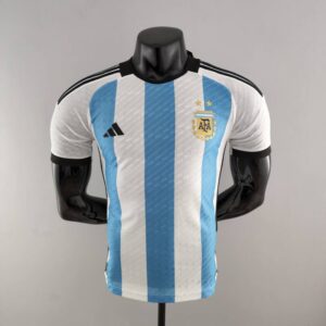 Camiseta Argentina Mundial Qatar 2022 Versión jugador frontal